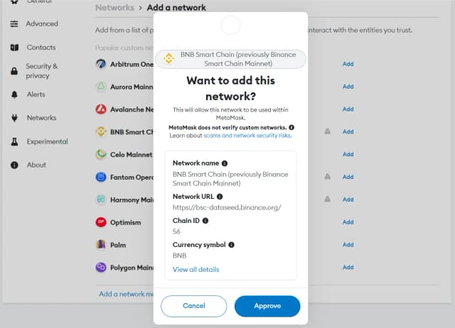 Jak dodać Binance Smart Chain do MetaMask i uniknąć problemów